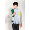 V-Neck Color Block Men Tricot 100% Cardigan en cachemire